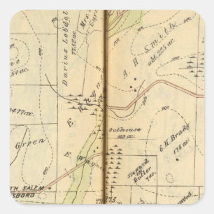 Pegatina Cuadrada Salem, Nueva York 2