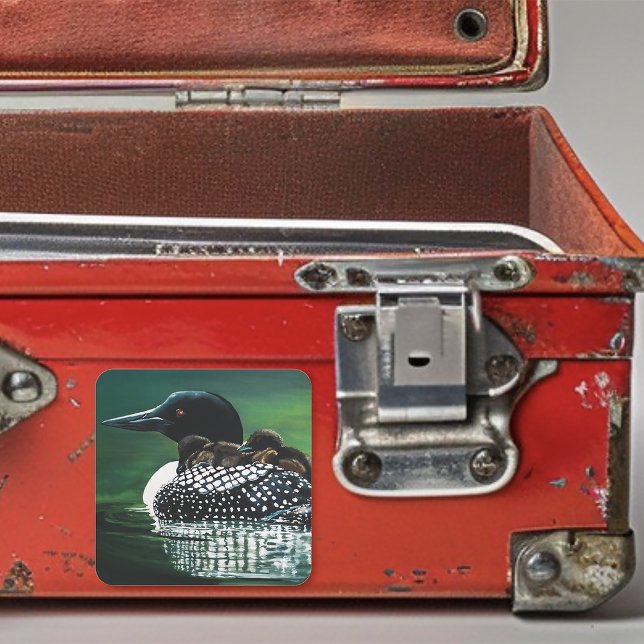 Pegatina Cuadrada Salida de familia de préstamos (Subido por el creador)