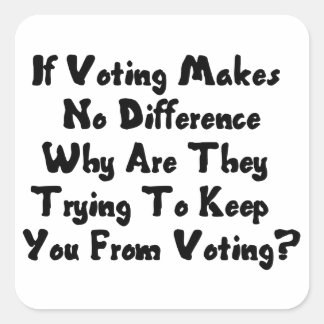 PEGATINA CUADRADA SALIR DE LA VOTACIÓN