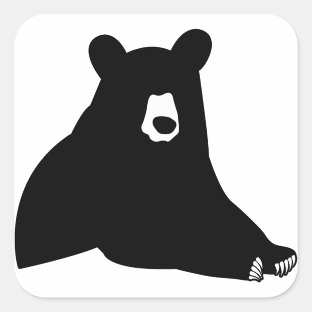 Pegatina Cuadrada Salir de Silhouette (Anverso)