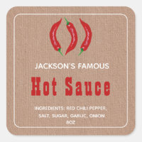 Salsa caliente casera | Papel Kraft de salsa de ch