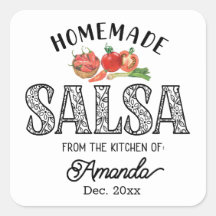 Salsa casera de la cocina de Nombre tapa del frasc