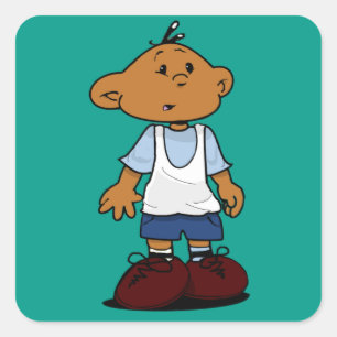 Pegatina Cuadrada Salto corto