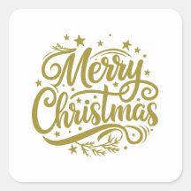 Saludo de Navidad alegre estrellado