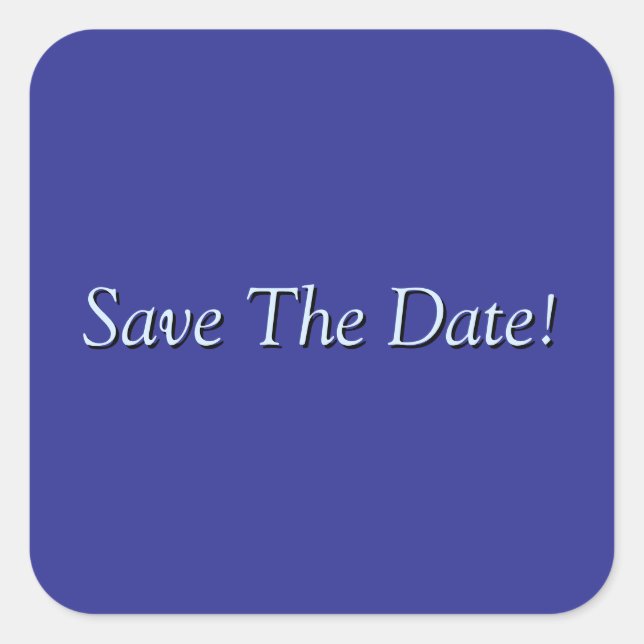 Pegatina Cuadrada ¡Salven La Fecha! (Anverso)