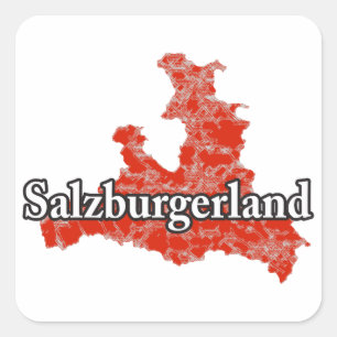 Pegatina Cuadrada Salzburgerland
