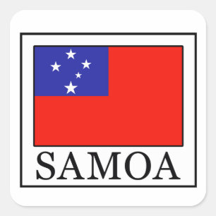 Pegatina Cuadrada Samoa