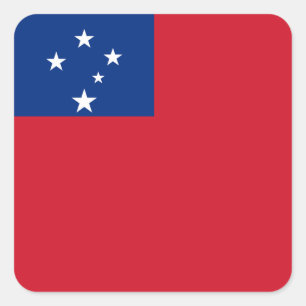Pegatina Cuadrada Samoa - bandera samoana