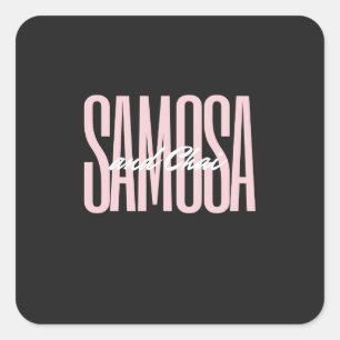 Pegatina Cuadrada samosa y chai T-Shirt