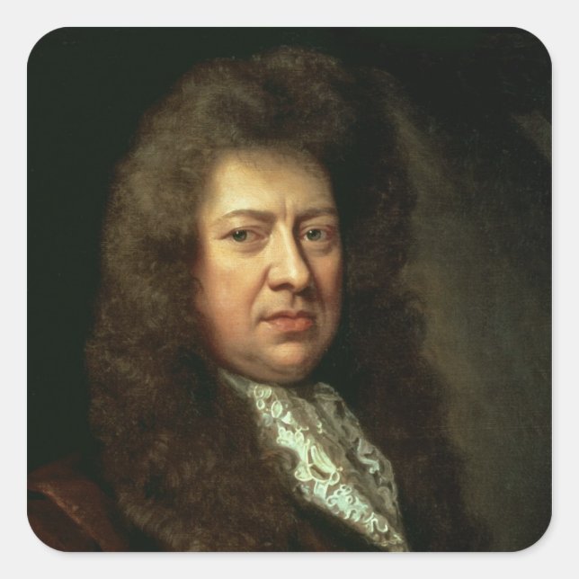 Pegatina Cuadrada Samuel Pepys (Anverso)