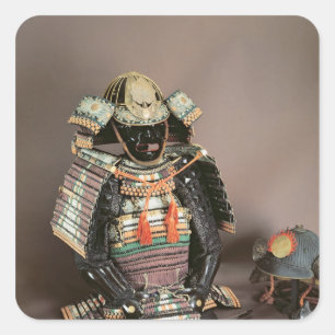 Pegatina Cuadrada Samurai Armor, Periodo Muromachi c.1384