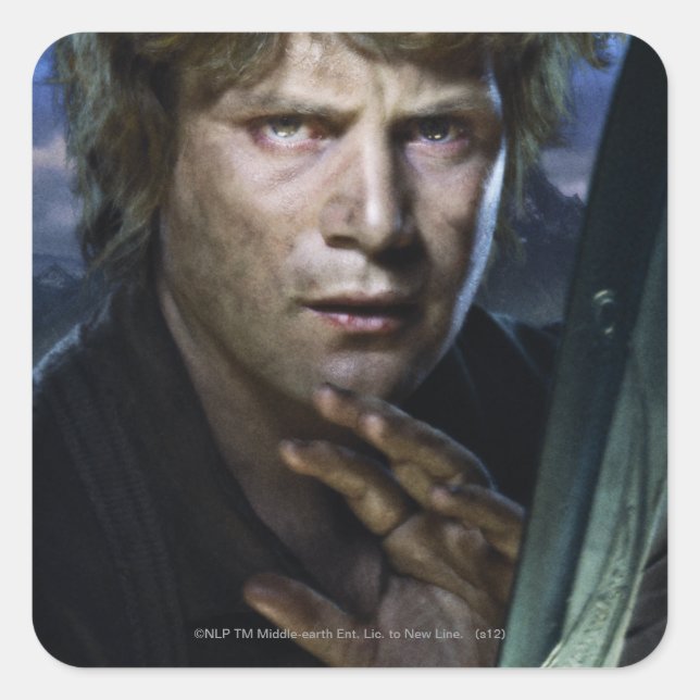 Pegatina Cuadrada Samwise (Anverso)
