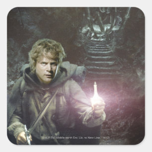 Pegatina Cuadrada Samwise y SHELOB™