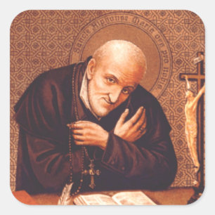 Pegatina Cuadrada San Alfonso Liguori