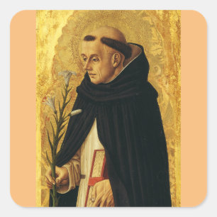 Pegatina Cuadrada San Doménico por Carlo Crivelli