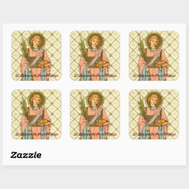 Pegatina Cuadrada San Esteban el ProtoMartyr (RLS 17)