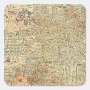 Pegatina Cuadrada San Francisco 5