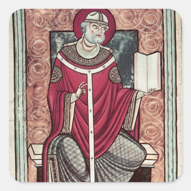 Pegatina Cuadrada San Gregorio (Anverso)