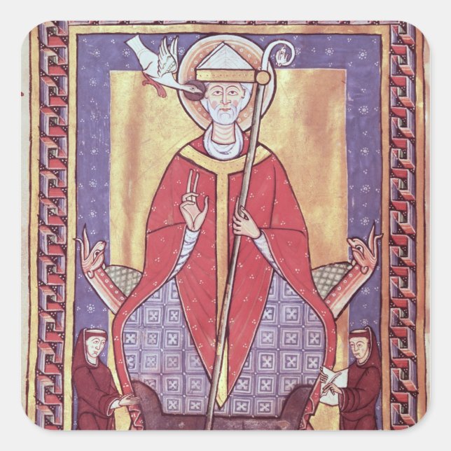 Pegatina Cuadrada San Gregorio (Anverso)