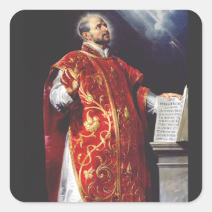 Pegatina Cuadrada San Ignacio de Loyola