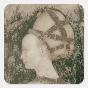 Pegatina Cuadrada San Jorge y la Princesa de Trebizond