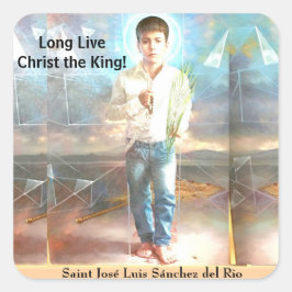 Pegatina Cuadrada San José Luis Sánchez del Río