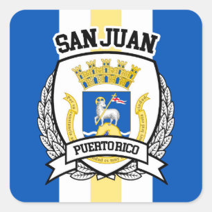 Pegatina Cuadrada San Juan
