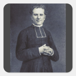 Pegatina Cuadrada San Juan Bosco Padre y Maestro de la Juventud