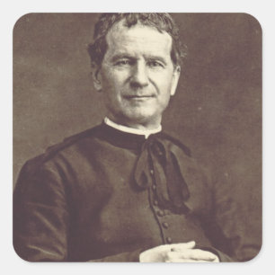 Pegatina Cuadrada San Juan Bosco Sacerdote y confesor  