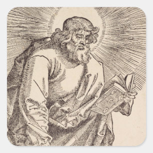 Pegatina Cuadrada San Judas Tadeo Apóstol y Mártir