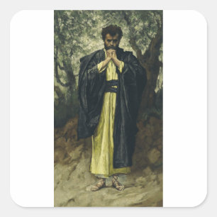 Pegatina Cuadrada San Mateo por James Tissot