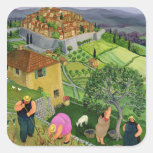 Pegatina Cuadrada San Pablo de Vence