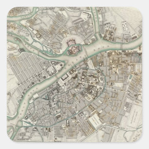 Pegatina Cuadrada San Petersburgo