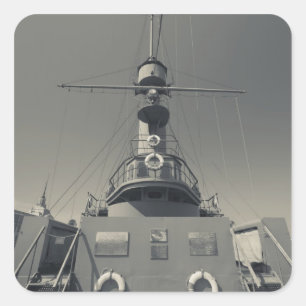 Pegatina Cuadrada San Petersburgo, Cruiser Aurora