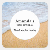 Sandy Beach con un día de cumpleaños para los turi