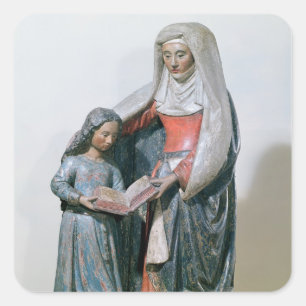 Pegatina Cuadrada Santa Ana y la Virgen, 1500-30