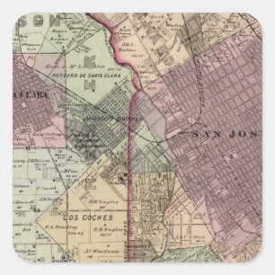 Pegatina Cuadrada Santa Clara Co 5