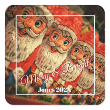 Santa de Chocolate Script Personalizado Navidad