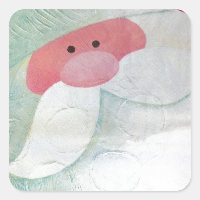 Pegatina Cuadrada Santa Face (Anverso)