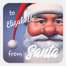 Pegatina Cuadrada Santa María