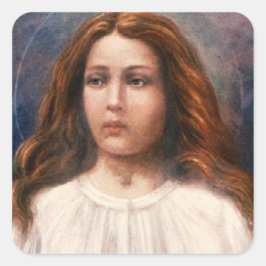 Pegatina Cuadrada Santa María Goretti 