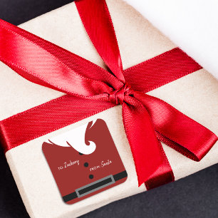 Pegatina Cuadrada Santa Personalizado