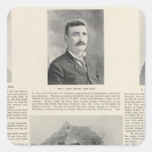 Pegatina Cuadrada Santa Rosa, California