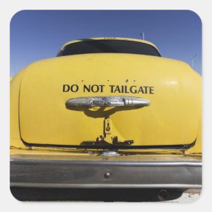 Pegatina Cuadrada Santa Rosa, New México, Estados Unidos. Yello