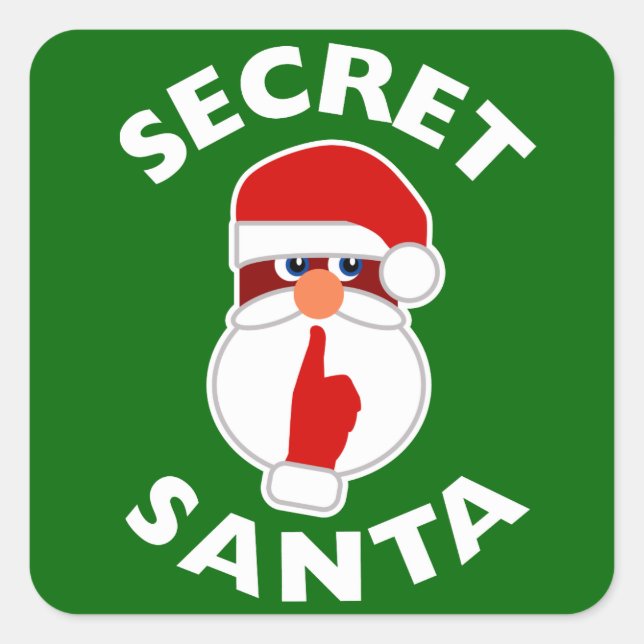 Pegatina Cuadrada Santa Secreta (Anverso)