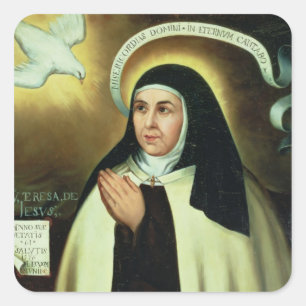Pegatina Cuadrada Santa Teresa de Ávila 1570