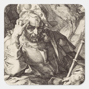 Pegatina Cuadrada Santiago el Mayor el Apóstol