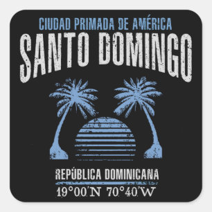 Pegatina Cuadrada Santo Domingo