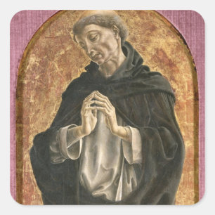 Pegatina Cuadrada Santo Dominic (temperatura en el panel)