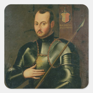 Pegatina Cuadrada Santo Ignatius de Loyola